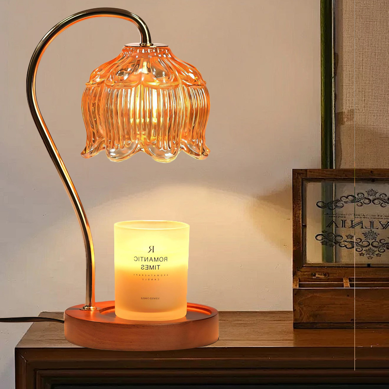 Holiday Candle Set - โคมไฟอุ่นเทียนพร้อมตัวตั้งเวลา ปรับความสว่างได้: ของขวัญวันเกิดสำหรับผู้หญิง ของตกแต่งบ้าน ของขวัญโคมไฟเทียน ไม่รวมเทียน