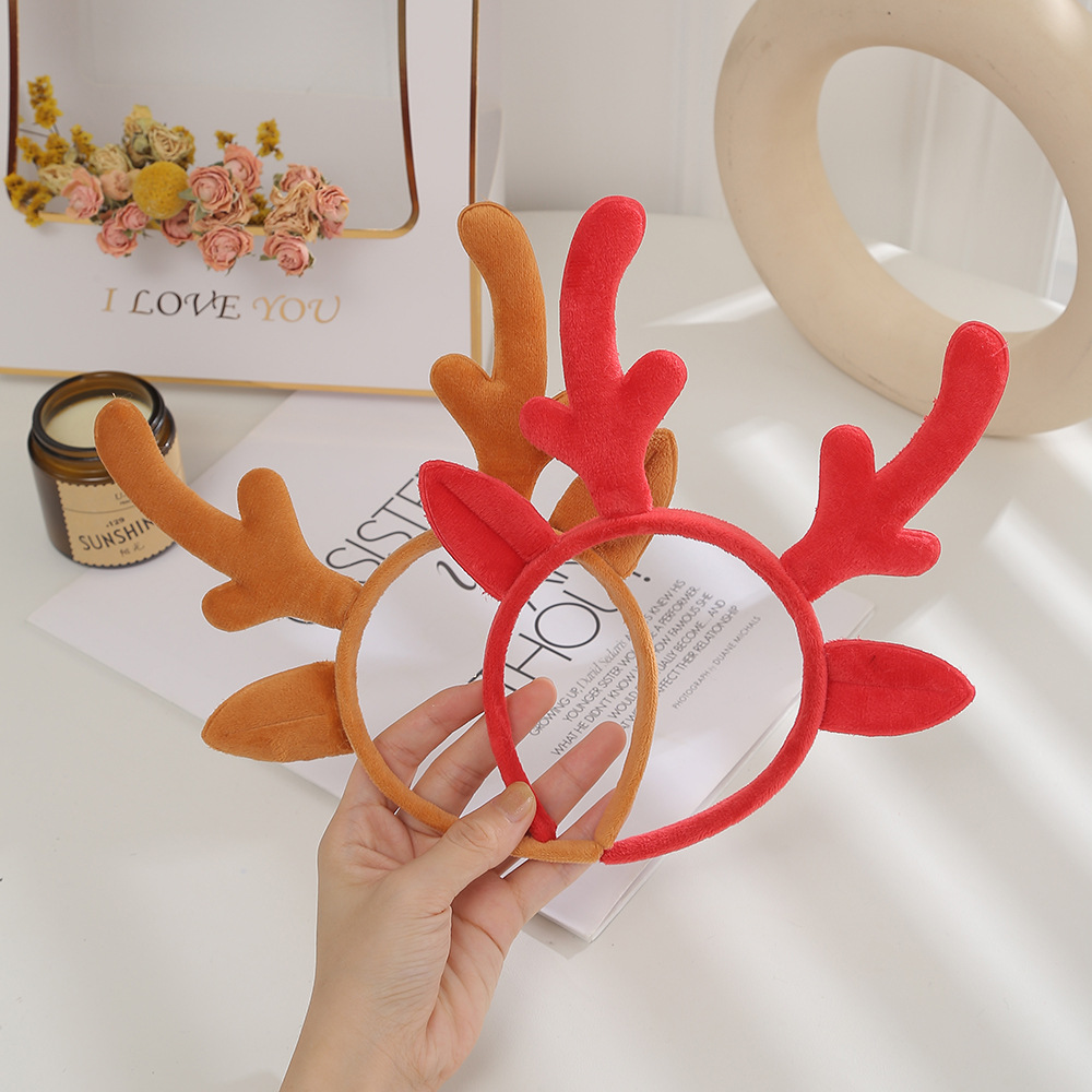 Reindeer Antlers Headband - ที่คาดผมเขากวางเรนเดียร์คริสต์มาส ของตกแต่งงานปาร์ตี้เทศกาล ที่คาดผม เครื่องประดับศีรษะสำหรับเทศกาล