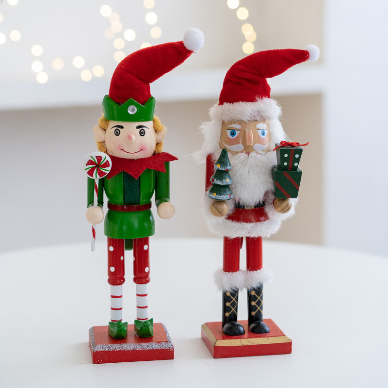 27ซม. ใหม่สไตล์ยุโรปชายชราเอลฟ - Nutcracker Figurine บทวิจารณ์และราคา