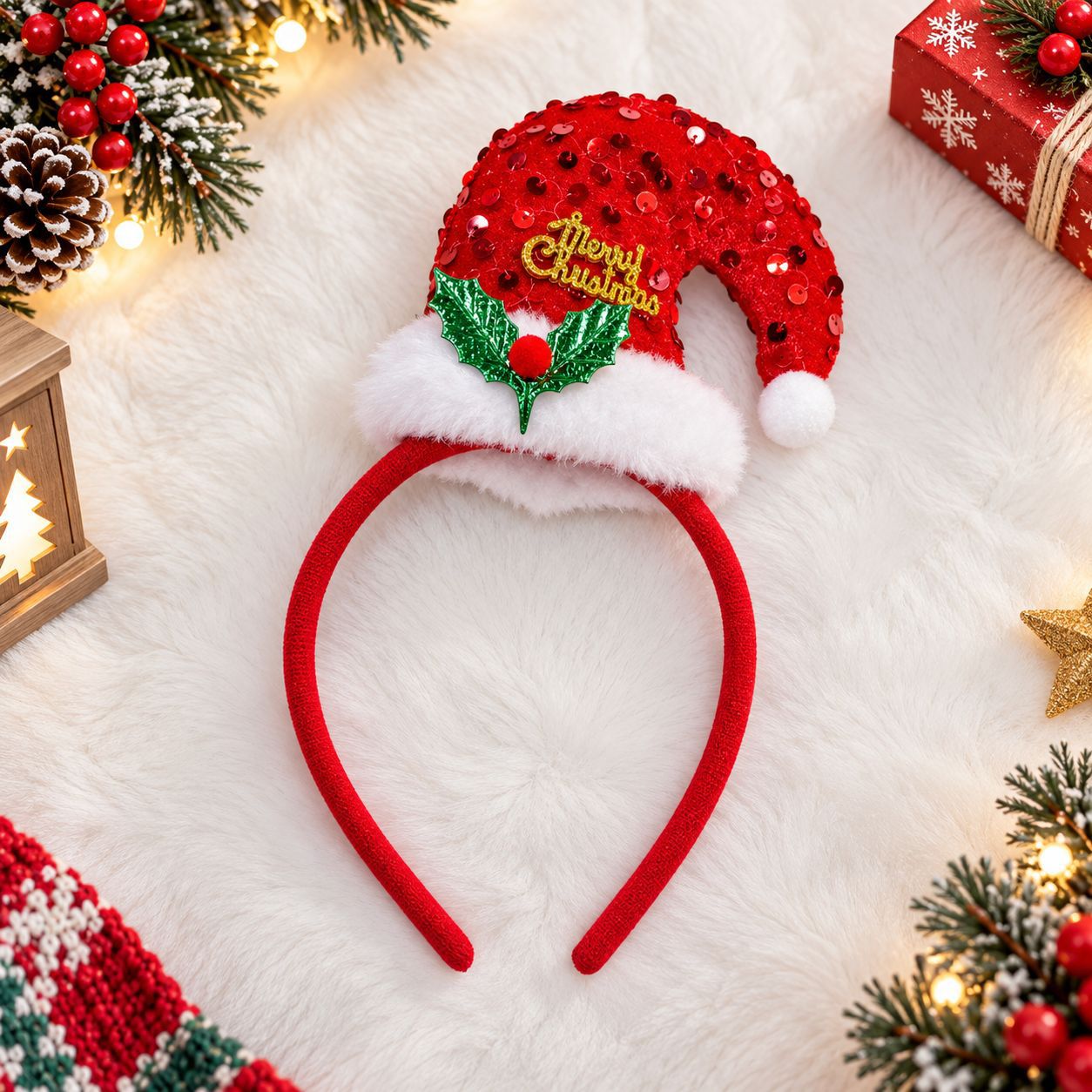 ที่คาดผมคริสต์มาส หมวกซานต้า ต - Reindeer Antlers Headband บทวิจารณ์และราคา