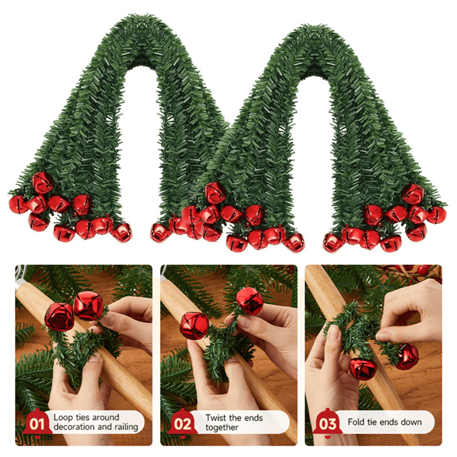 8/16 ชิ้น กระดิ่งประดับคริสต์ม - Tinsel Garland Decoration บทวิจารณ์และราคา