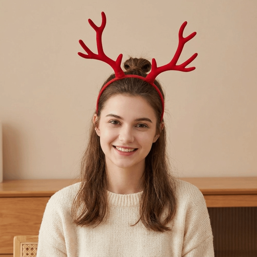 ที่คาดผมเขากวางน้ำหนักเบา สวมใ - Reindeer Antlers Headband บทวิจารณ์และราคา