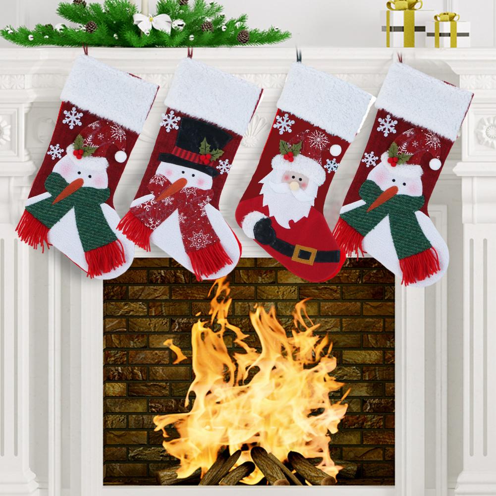ชุดถุงเท้าคริสต์มาส ถุงเท้าคริ - Christmas Stocking Hanging บทวิจารณ์และราคา