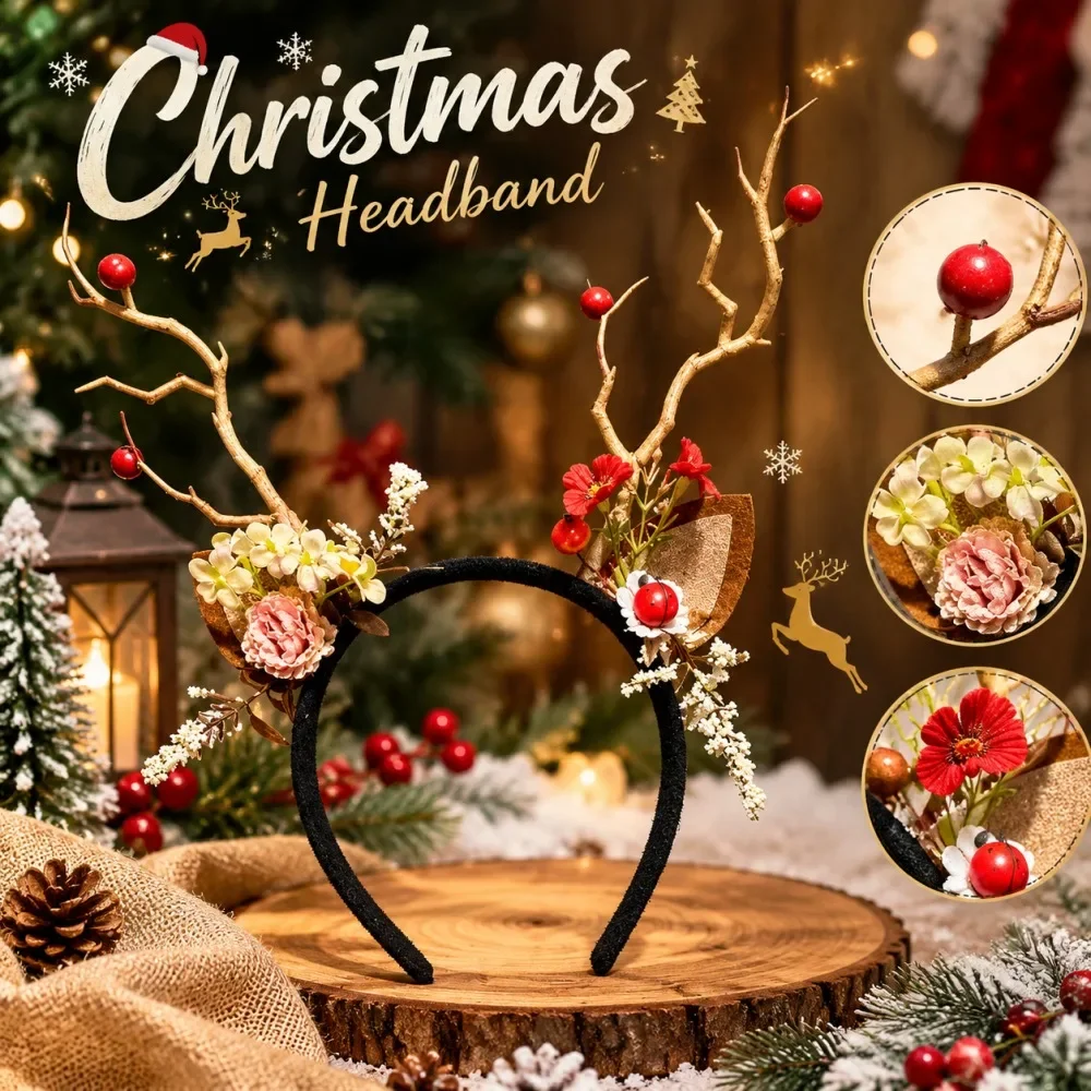 ที่คาดผมคริสต์มาสรูปกิ่งกวางเร - Reindeer Antlers Headband บทวิจารณ์และราคา