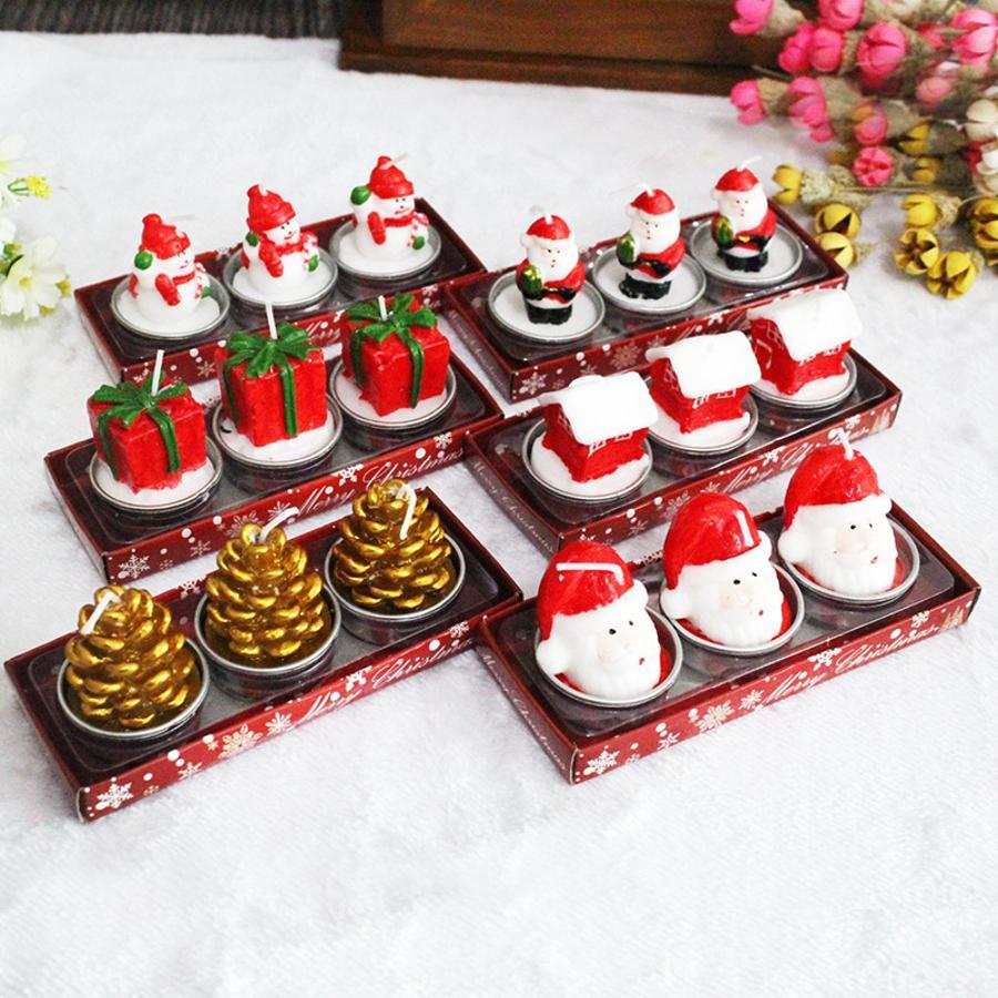 ชุดเทียนตกแต่งคริสต์มาส 3 ชิ้น - Holiday Candle Set บทวิจารณ์และราคา