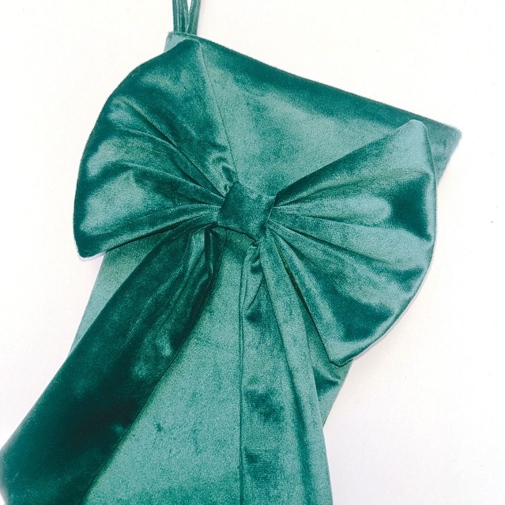 ถุงเท้าคริสต์มาสลายโบว์ ความจุ - Christmas Stocking Hanging บทวิจารณ์และราคา