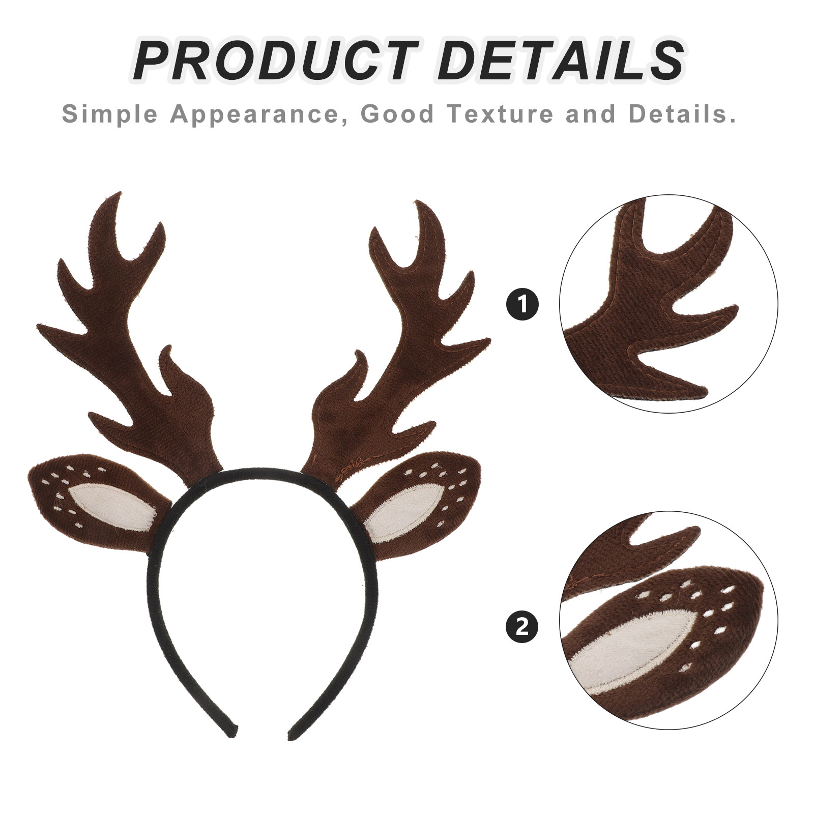 ที่คาดผมเขากวางเรนเดียร์ ที่คา - Reindeer Antlers Headband บทวิจารณ์และราคา