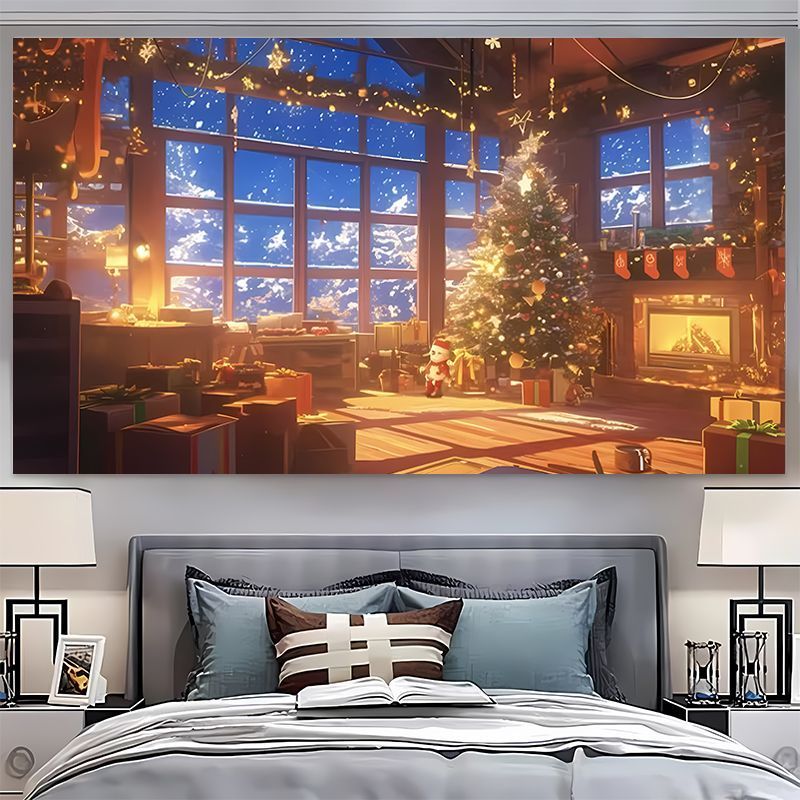 VIKAMA ผ้าแขวนผนังลายต้นคริสต์ - Christmas Tree Artificial บทวิจารณ์และราคา